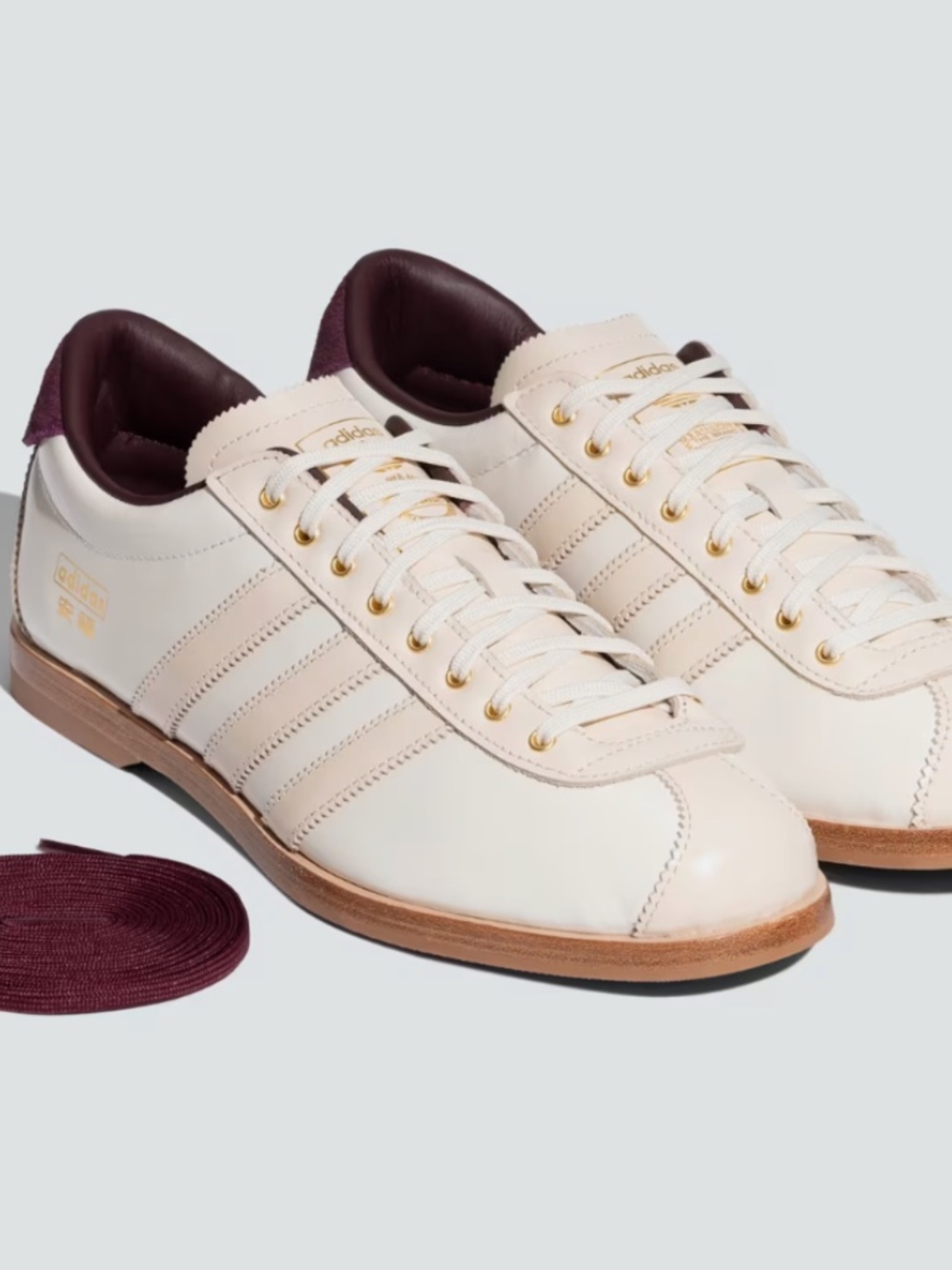 NWT Adidas Originals Anhu Bowling Shoe Cream Tan